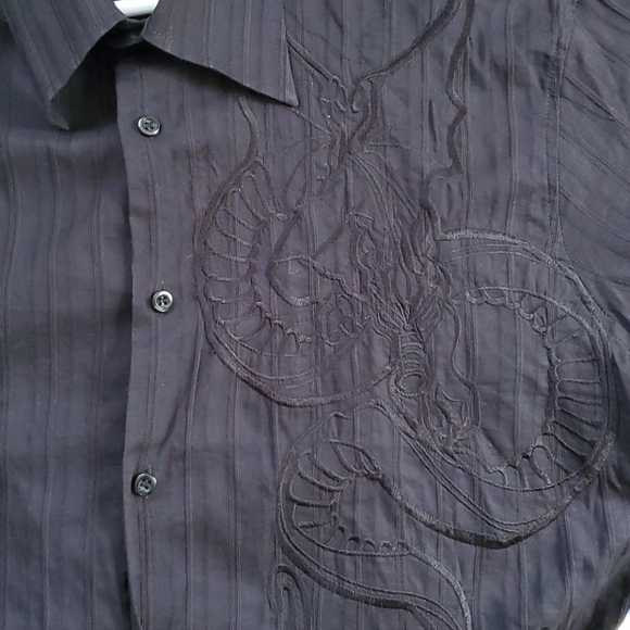 Guanto Shirt Short Sleeve XL Size Men Black - Picture 3 of 5